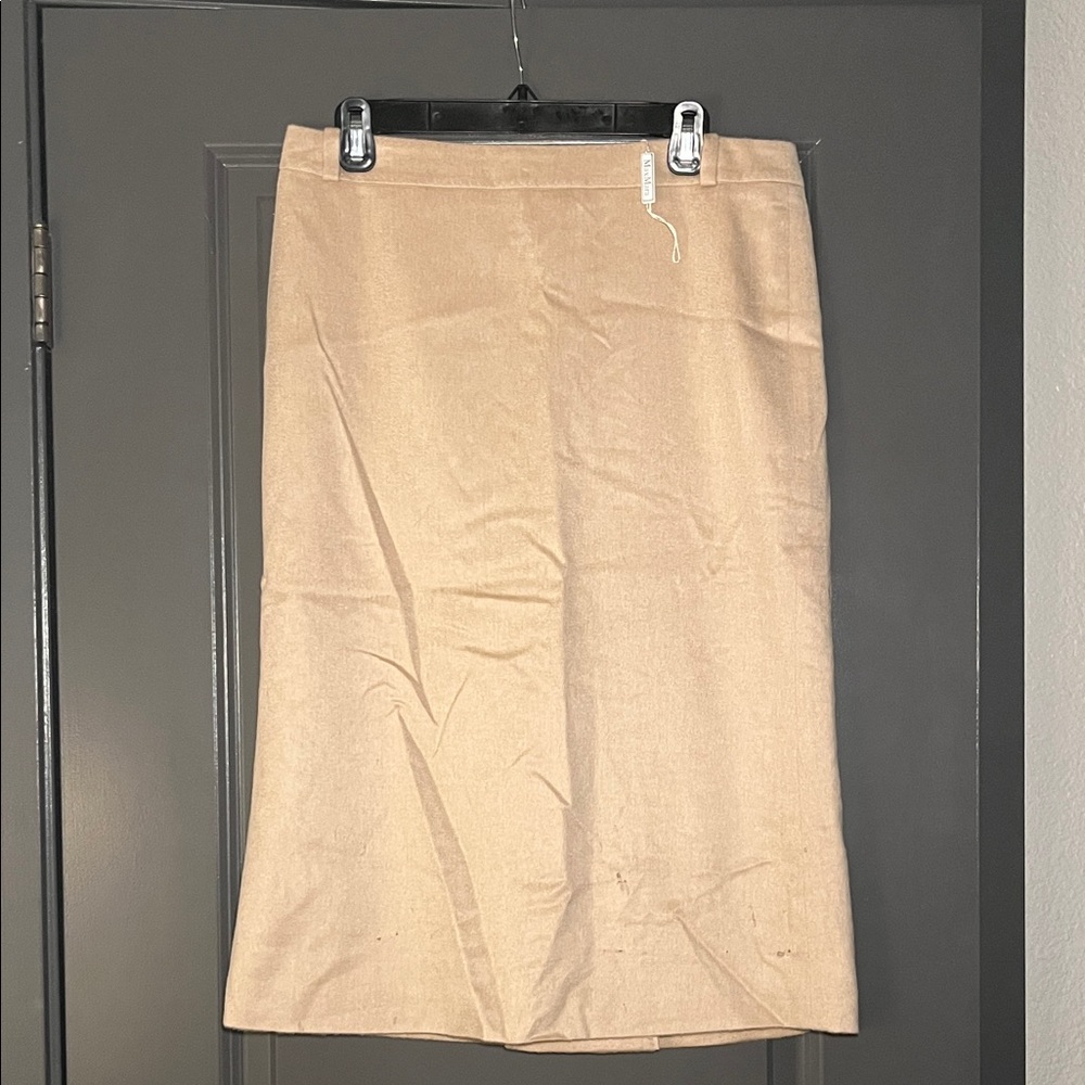 Max Mara Chic Tan Pencil Skirt, 100% camel hair.